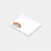 Lachs Nigiri Sushi Fisch Japanisch Essen Post Post-it Klebezettel (angewinkelt)