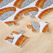 Lachs Nigiri Sushi Sashimi Japanische Küche Küche Puzzle (Seite)
