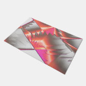 Lachs oder Pfirsich, extrem grob digitalisiert Fußmatte (Schrägansicht)