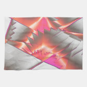 Lachs oder Pfirsich, extrem grob digitalisiert Geschirrtuch (Horizontal)