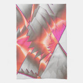 Lachs oder Pfirsich, extrem grob digitalisiert Geschirrtuch (Vertikal)