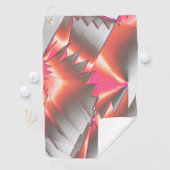 Lachs oder Pfirsich, extrem grob digitalisiert Golfhandtuch (Insitu)