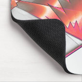 Lachs oder Pfirsich, extrem grob digitalisiert Mousepad (Ecke)