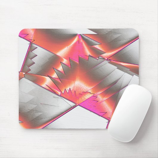 Lachs oder Pfirsich, extrem grob digitalisiert Mousepad (Mit Mouse)