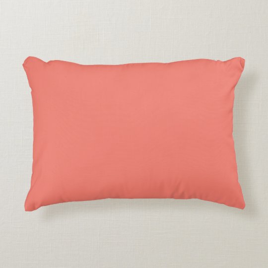 Lachs Orange Farbe Hintergrund Lachs Rosa Farbe Zierkissen Zazzle De