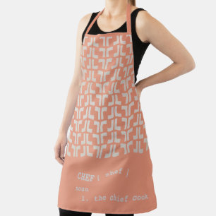 Lachs-Orange-KOCH Mud Cloud Tribal Africa Pattern Schürze