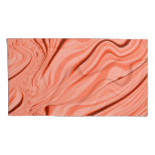 Lachs, Pfirsich, Korallen und rosa Mischung, gewel Kissenbezug (Rückseite-Rechts)