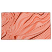 Lachs, Pfirsich, Korallen und rosa Mischung, gewel Kissenbezug (Vorderseite-Rechts)