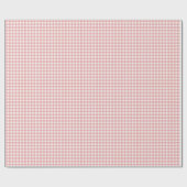 Lachs Pink Einfach Kariert Geschenkpapier (Flach)