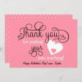 Lachs Pink-Lehrer-Valentinstag