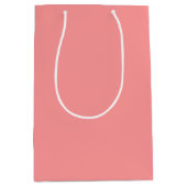 Lachs Pink Mittlere Geschenktasche Geschenktüte (Vorderseite)