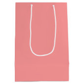 Lachs Pink Mittlere Geschenktasche Geschenktüte (Rückseite)