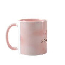 Lachs Pink Ombre Glitzer Zitat Liebe Herz