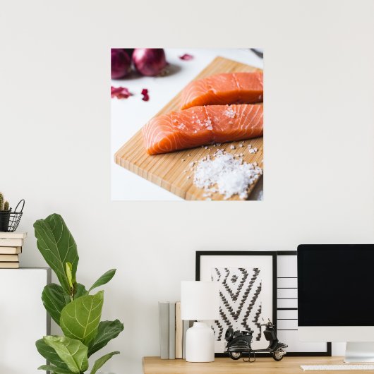 Lachs-Poster Poster (Heimbüro)