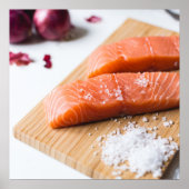 Lachs-Poster Poster (Vorne)