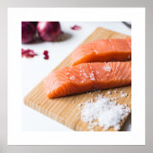 Lachs-Poster Poster (Vorne)