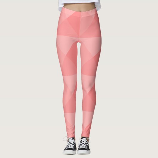 Lachs Pyramids Leggings (Vorderseite)