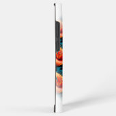 Lachs Rosa Blume Muster Samsung Galaxy Hülle (Rechte Seite)