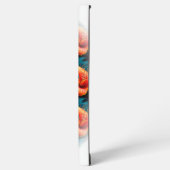 Lachs Rosa Blume Muster Samsung Galaxy Hülle (Linke Seite)