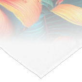 Lachs Rosa Blume Muster Tischdecke (Schrägansicht)