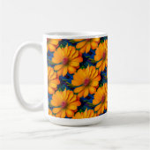 Lachs Rosa Blumenmuster Kaffeetasse (Links)