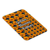Lachs Rosa Blumenmuster Magnet (Rechte Seite)