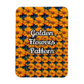 Lachs Rosa Blumenmuster Magnet (Vertikal)