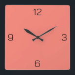 Lachs Rosa FA8072 Farbe mit der Option Name hinzuf Quadratische Wanduhr<br><div class="desc">Fügen Sie einen Namen, Initialen oder Text hinzu, oder behielt Sie die Farbe alleine. Farbkoordinaten mit anderen Elementen des Ladens basierend auf dem Namen und dem HEX-Code (sechsstellige Hex-Triole). Verwenden Sie diesen Code, um andere Elemente zu mischen, zu ergänzen und anzupassen, um diese zu ergänzen oder um anderen Auflistungen hinzuzufügen....</div>