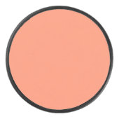 Lachs Rosa Farbe | Trendfarbe Eishockey Puck (Vorderseite)