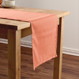 Lachs Rosa Farbe   Trendfarbe Kurzer Tischläufer