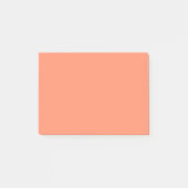 Lachs Rosa Farbe | Trendfarbe Post-it Klebezettel (Vorderseite)