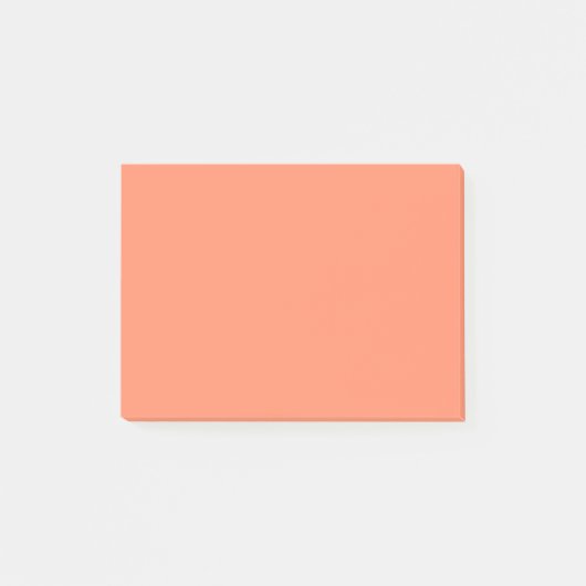 Lachs Rosa Farbe | Trendfarbe Post-it Klebezettel (Vorderseite)