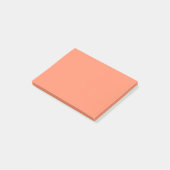 Lachs Rosa Farbe | Trendfarbe Post-it Klebezettel (angewinkelt)