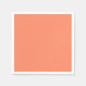 Lachs Rosa Farbe | Trendfarbe Serviette (Vorderseite)