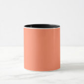 Lachs Rosa Farbe | Trendfarbe Tasse (Zentrum)