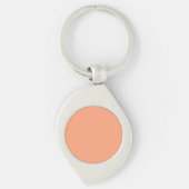 Lachs Rosa Farbgestaltung individuell anpassbar Schlüsselanhänger (Vorderseite)