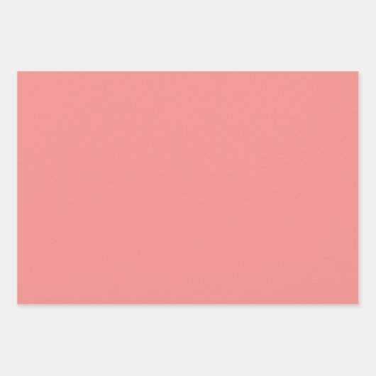 Lachs Rosa und Gold Geschenkpapier Set (Vorderseite 3)