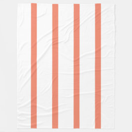 Lachs-Rot- und Weißstreifen-Büro Fleecedecke