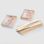 Lachs & Rote Blume/Goldtrimmung Fächer (Non-assembled)