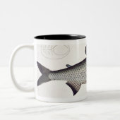 Lachs (Salmo Maraena) Platte XXVII von 'Ichthyolo Zweifarbige Tasse (Links)