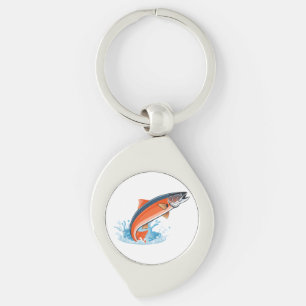 Lachs Schlüsselanhänger