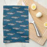 Lachs Schwimmen Muster PNW Angelfisch Geschirrtuch<br><div class="desc">Dekorieren Sie Ihre Küche mit diesem coolen Kunsttuch. Macht ein großartiges Haus-Erwärmung,  Geburtstag oder Hochzeitsgeschenk! Sie können ihn anpassen und auch Text hinzufügen. Karo in meinem Shop für viel mehr Farben und Muster!</div>