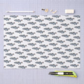 Lachs Schwimmmuster PNW Fischen Geschenkwrake Seidenpapier (Handwerk)