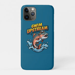 Lachs Schwimmt Gegen Den Strom Motivierend Case-Mate iPhone Hülle