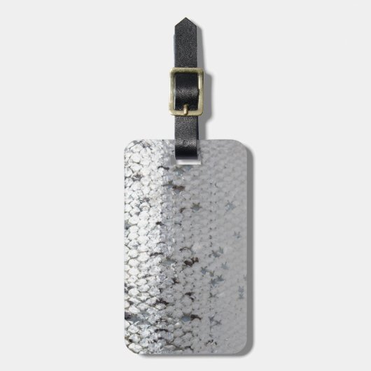 Lachs-Skala Gepäckanhänger (Vorderseite vertikal)