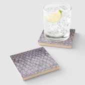 Lachs Steinuntersetzer (Seitenansicht)