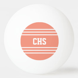 Lachs Streifen, kundenspezifische Monogramm-Kugeln Tischtennisball