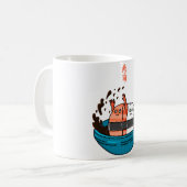 Lachs Sushi genießen Kaffeetasse (Vorderseite Links)