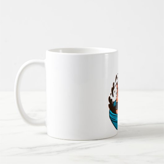Lachs Sushi genießen Kaffeetasse (Links)