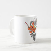 Lachs Sushi Kaffeetasse (Vorderseite Links)